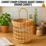 Plump Carrot Charm Storage Basket Bundle