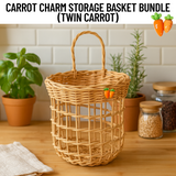 Plump Carrot Charm Storage Basket Bundle