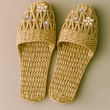 Pearl Charm Rattan Sandals Bundle