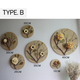 Hemp Dried Flower Wall Decor Set