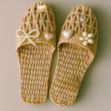 Pearl Charm Rattan Sandals Bundle
