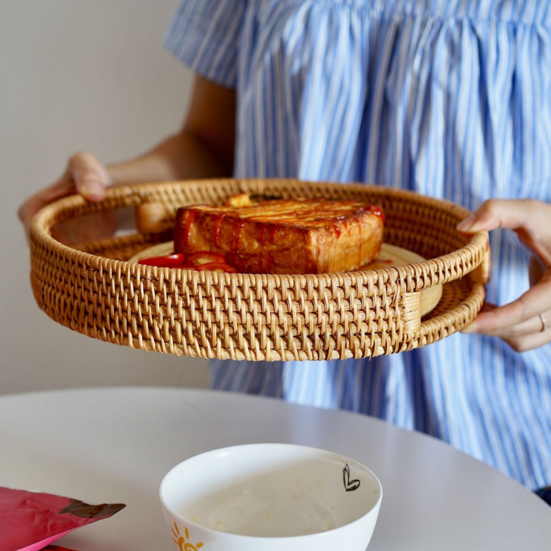 Multi-Use Handwoven Tray Set