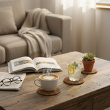 Round Rattan Coaster