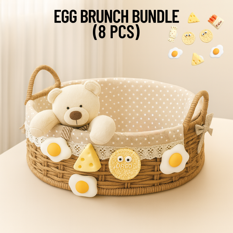 Snacky Charm Round Basket Bundle