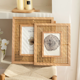 Wicker Boho Photo Frame