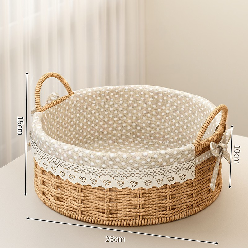 Round Woven Storage Basket Set