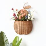Wall Rattan Pear Flower Basket