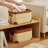 Rattan-Style Lidded Storage Box