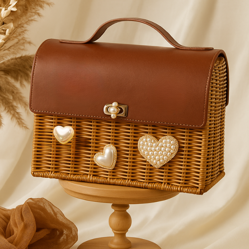 Pearl Charm Rattan Gift Box Bundle