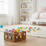 Donut Charm Handled Storage Basket Bundle