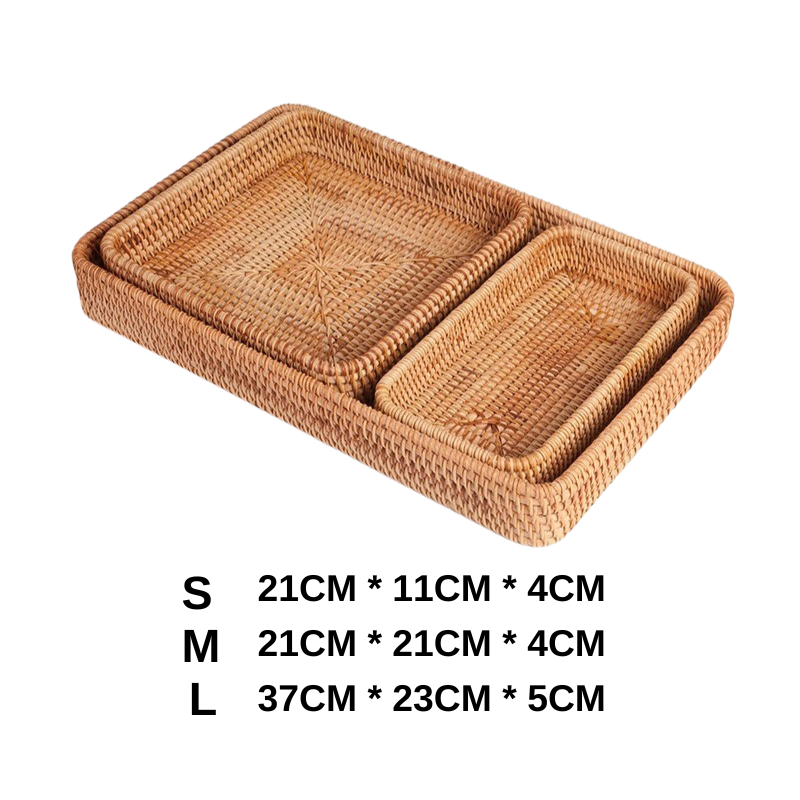 Multi-Use Handwoven Tray Set