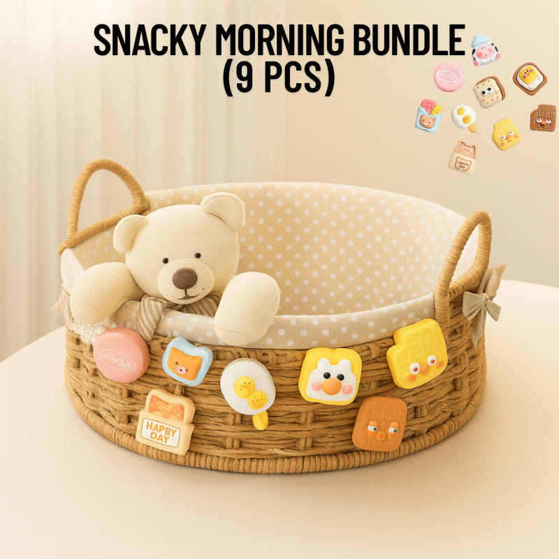 Snacky Charm Round Basket Bundle