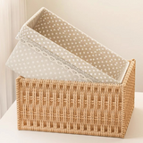 Natural Rattan Organizer Basket