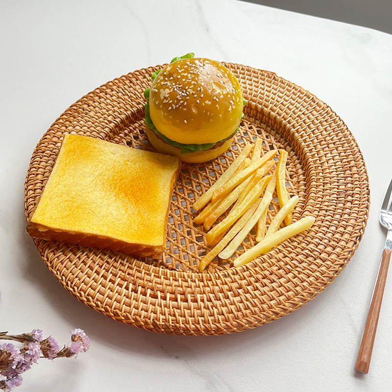 Handwoven Rattan Dinner Plate