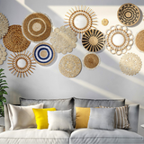 Woven Rattan Wall Decor