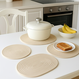 Round Cotton Rope Table Mats Set