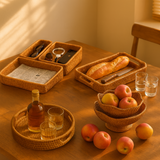 Multi-Use Handwoven Tray Set
