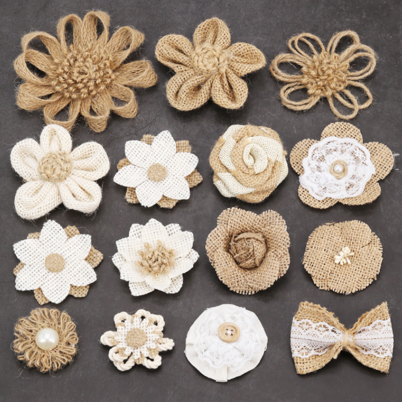 Handmade Linen Bloom Charms