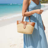 Woven Straw Shoulder Tote