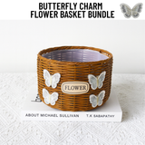Handcrafted Charm Flower Basket Bundle