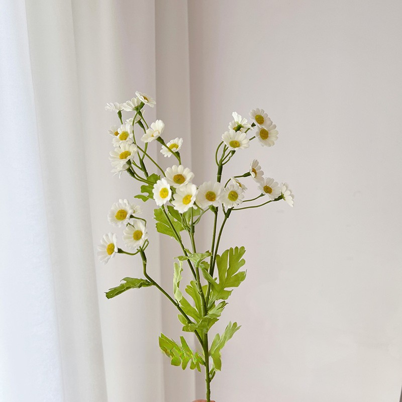 Glass Flower Vase with Rattan