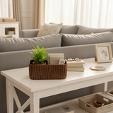 Braided Rattan-Style Organizer