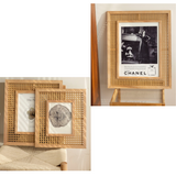 Wicker Boho Photo Frame