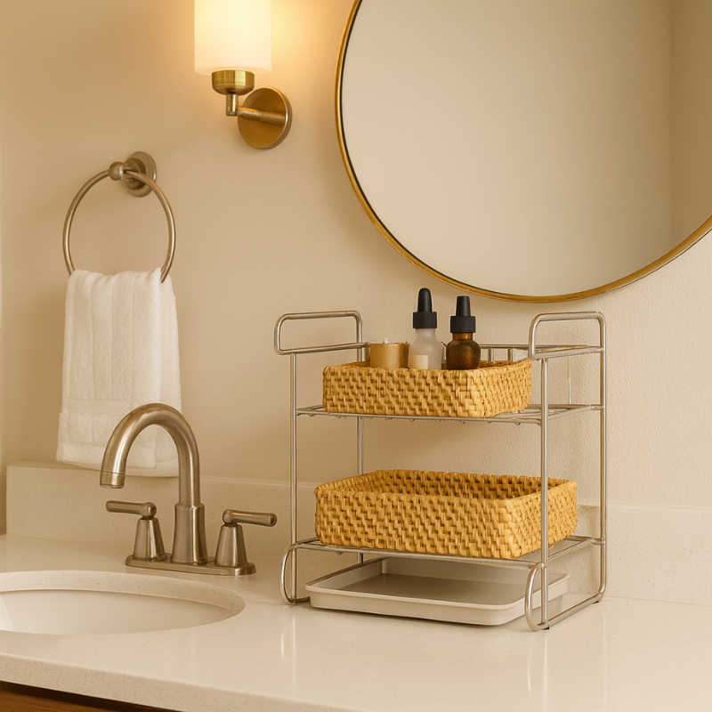Stainless Steel Organizer Shelf Set