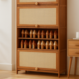 Wood Rattan Cabinet Handle