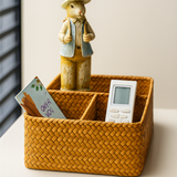 Rattan Divided Storage Organizer