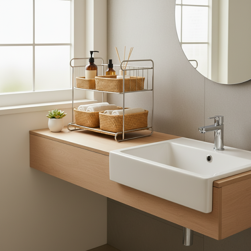 Stainless Steel Organizer Shelf Set