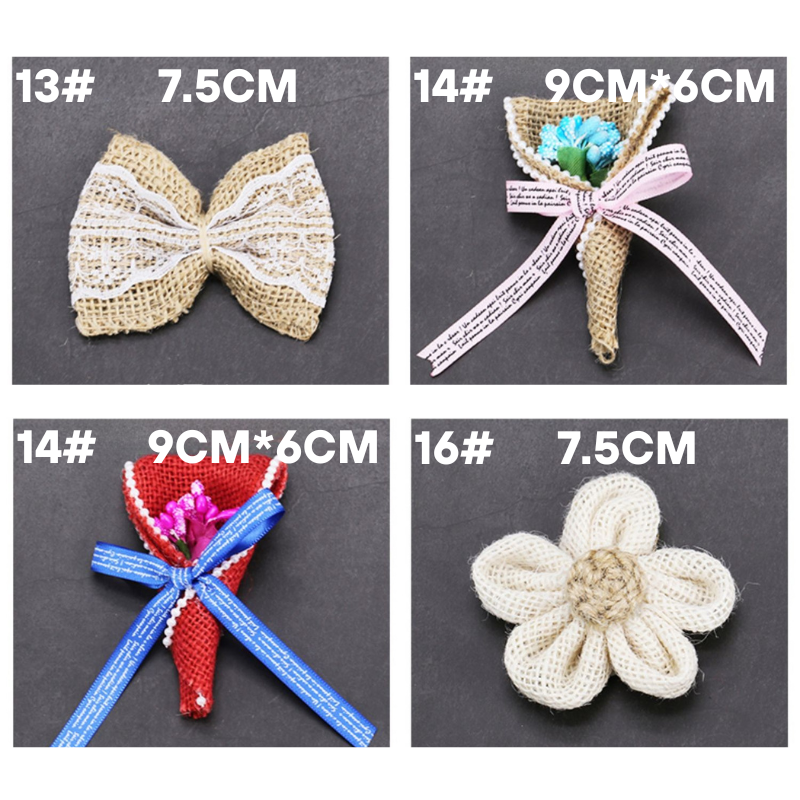 Handmade Linen Bloom Charms