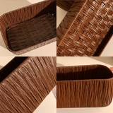 Braided Rattan-Style Organizer