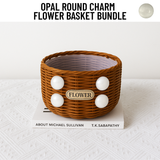 Handcrafted Charm Flower Basket Bundle