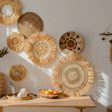 Boho Raffia Wall Decor Set