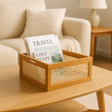 Rattan Wooden Storage Basket