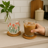 Round Rattan Coaster