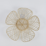 Boho Rattan Daisy Wall Decor (2-Pcs)