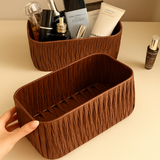 Braided Rattan-Style Organizer