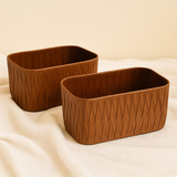 Braided Rattan-Style Organizer