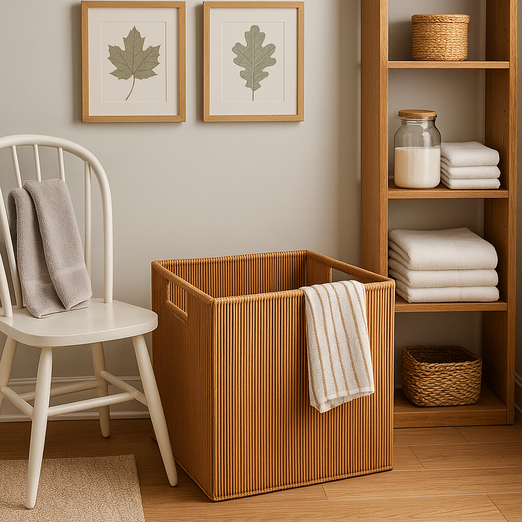 Woven Rattan Laundry Hamper