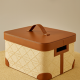Rattan-Style Lidded Storage Box