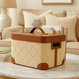Rattan-Style Lidded Storage Box