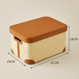 Rattan-Style Lidded Storage Box
