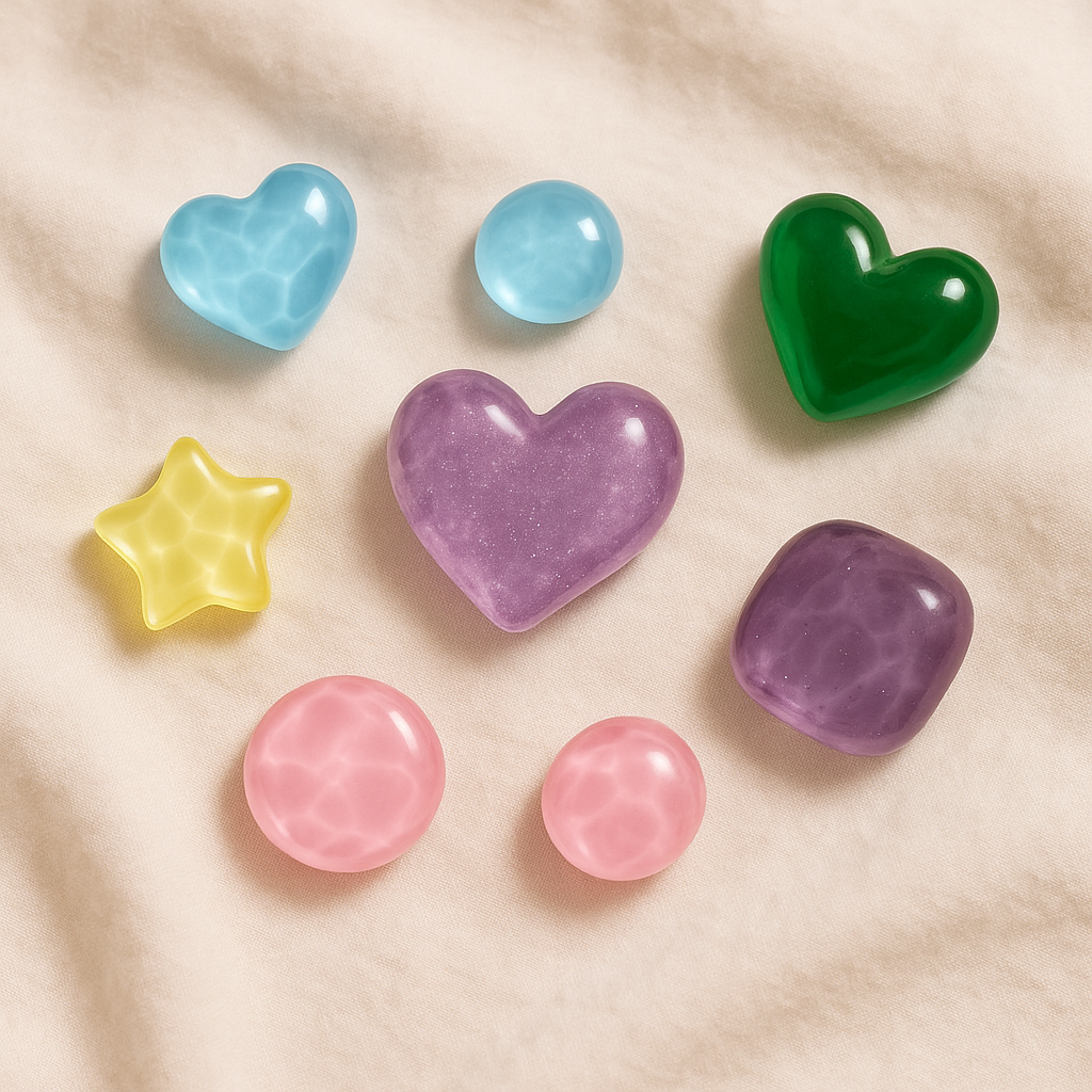 Polished Gemstone Shape Charms