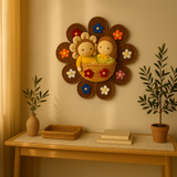 Wool Flower Charm Wall Basket Bundle