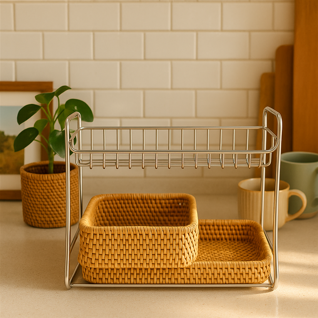 Stainless Steel Organizer Shelf Set