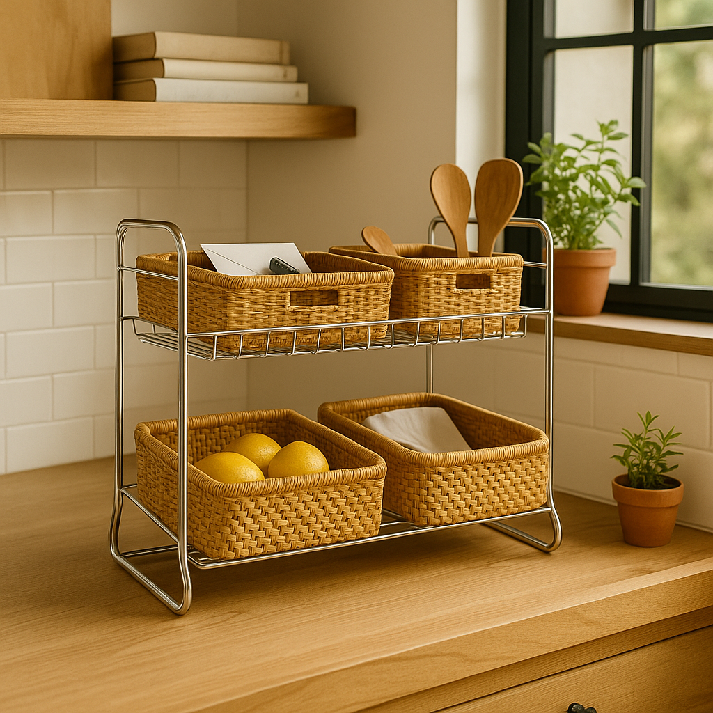 Stainless Steel Organizer Shelf Set