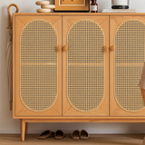 Wood Rattan Cabinet Handle