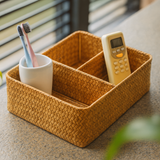 Rattan Divided Storage Organizer